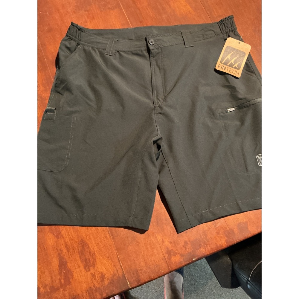 Fintech Submariner Woven Shorts Jet Set Black XXL 4-Way Stretch Fishing Mens